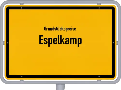 Grundstückspreise Espelkamp - Ortsschild von Espelkamp