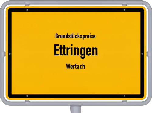Grundstückspreise Ettringen (Wertach) - Ortsschild von Ettringen (Wertach)
