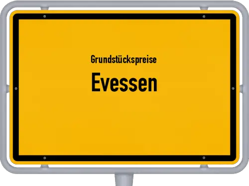 Grundstückspreise Evessen - Ortsschild von Evessen