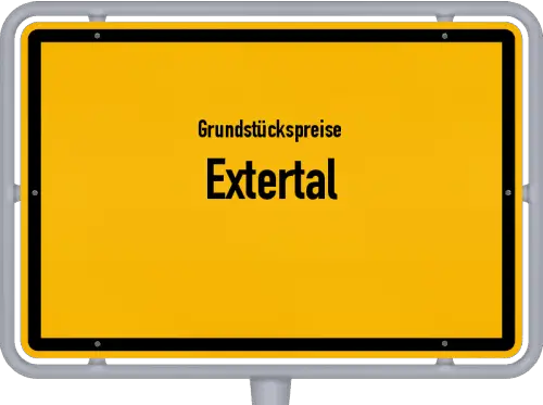 Grundstückspreise Extertal - Ortsschild von Extertal