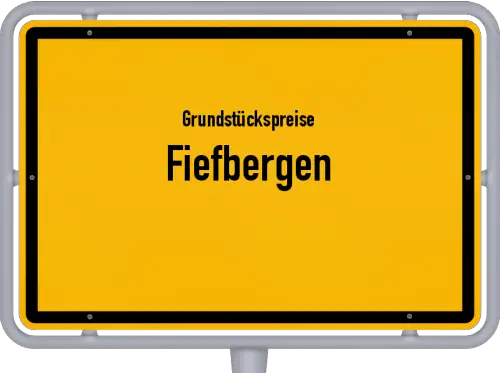 Grundstückspreise Fiefbergen - Ortsschild von Fiefbergen