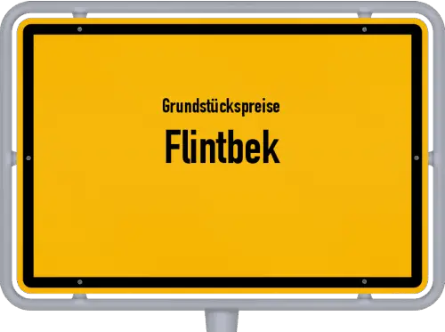 Grundstückspreise Flintbek - Ortsschild von Flintbek