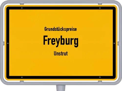 Grundstückspreise Freyburg (Unstrut) - Ortsschild von Freyburg (Unstrut)