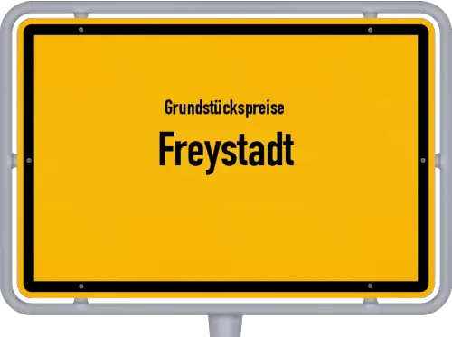 Grundstückspreise Freystadt - Ortsschild von Freystadt