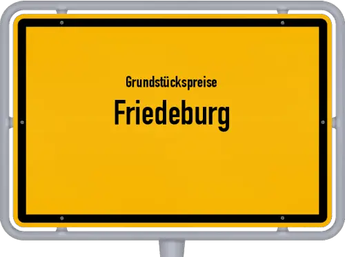 Grundstückspreise Friedeburg - Ortsschild von Friedeburg