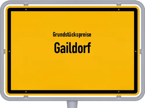 Grundstückspreise Gaildorf - Ortsschild von Gaildorf