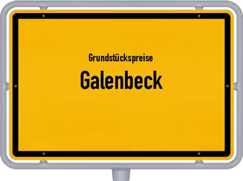 Grundstückspreise Galenbeck - Ortsschild von Galenbeck