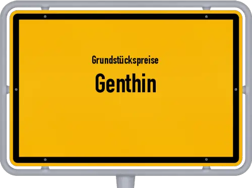 Grundstückspreise Genthin - Ortsschild von Genthin