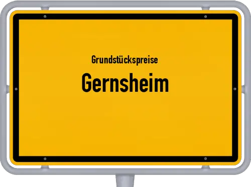 Grundstückspreise Gernsheim - Ortsschild von Gernsheim