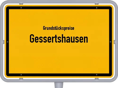 Grundstückspreise Gessertshausen - Ortsschild von Gessertshausen