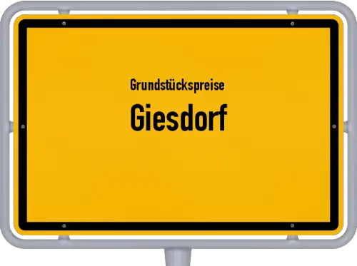Grundstückspreise Giesdorf - Ortsschild von Giesdorf