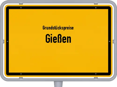 Grundstückspreise Gießen - Ortsschild von Gießen