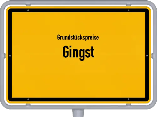 Grundstückspreise Gingst - Ortsschild von Gingst