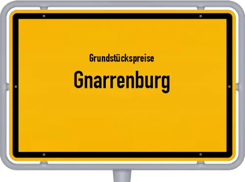 Grundstückspreise Gnarrenburg - Ortsschild von Gnarrenburg
