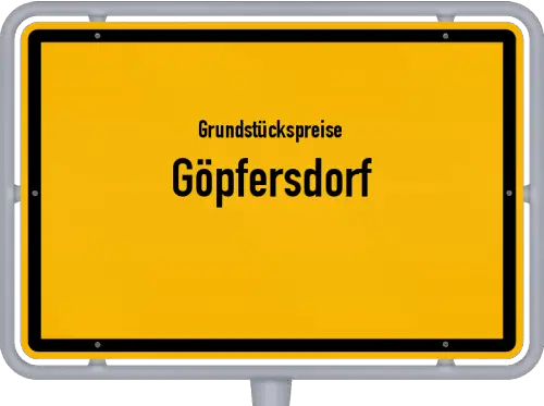 Grundstückspreise Göpfersdorf - Ortsschild von Göpfersdorf