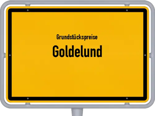 Grundstückspreise Goldelund - Ortsschild von Goldelund