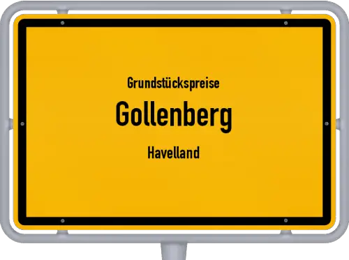 Grundstückspreise Gollenberg (Havelland) - Ortsschild von Gollenberg (Havelland)