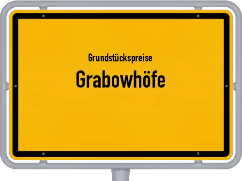 Grundstückspreise Grabowhöfe - Ortsschild von Grabowhöfe