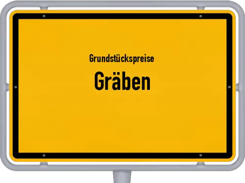 Grundstückspreise Gräben - Ortsschild von Gräben