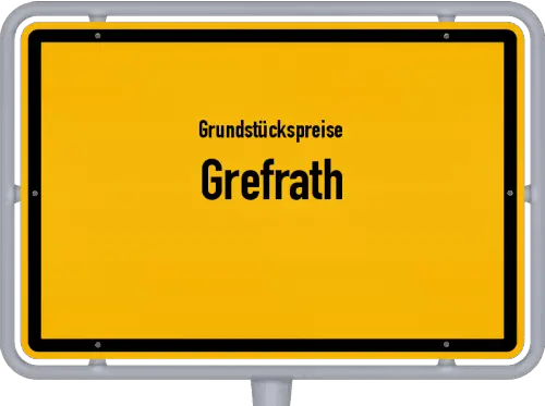 Grundstückspreise Grefrath - Ortsschild von Grefrath