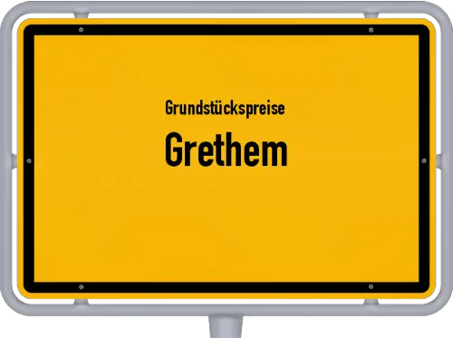 Grundstückspreise Grethem - Ortsschild von Grethem