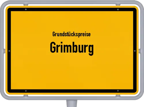 Grundstückspreise Grimburg - Ortsschild von Grimburg
