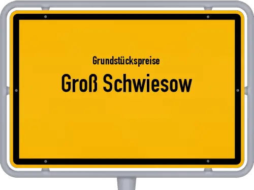 Grundstückspreise Groß Schwiesow - Ortsschild von Groß Schwiesow