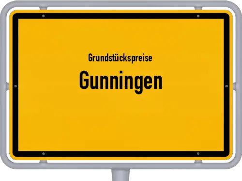 Grundstückspreise Gunningen - Ortsschild von Gunningen