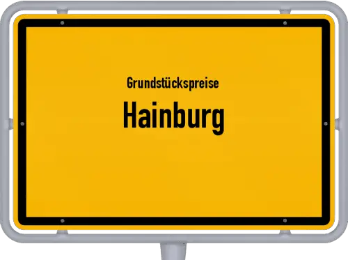 Grundstückspreise Hainburg - Ortsschild von Hainburg