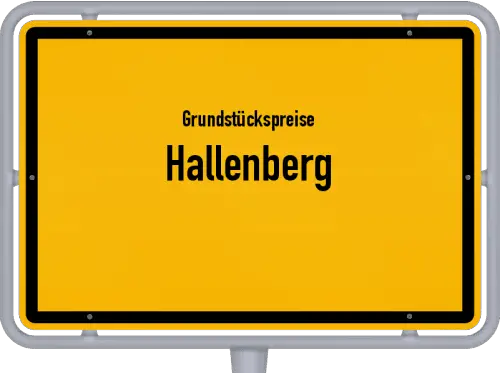 Grundstückspreise Hallenberg - Ortsschild von Hallenberg