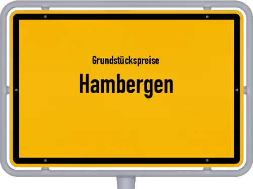 Grundstückspreise Hambergen - Ortsschild von Hambergen