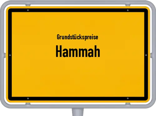 Grundstückspreise Hammah - Ortsschild von Hammah