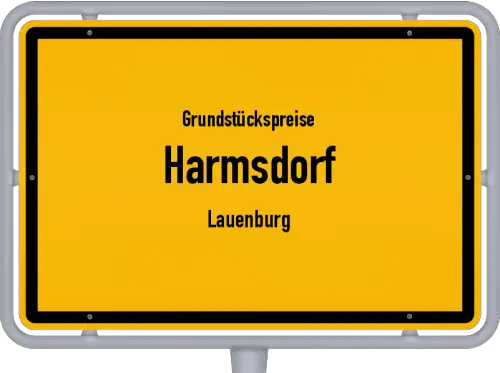 Grundstückspreise Harmsdorf (Lauenburg) - Ortsschild von Harmsdorf (Lauenburg)