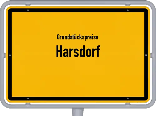 Grundstückspreise Harsdorf - Ortsschild von Harsdorf