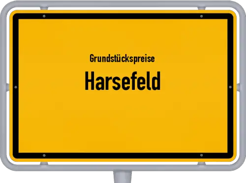 Grundstückspreise Harsefeld - Ortsschild von Harsefeld