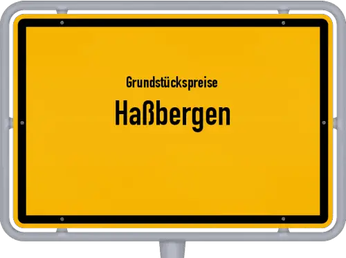 Grundstückspreise Haßbergen - Ortsschild von Haßbergen