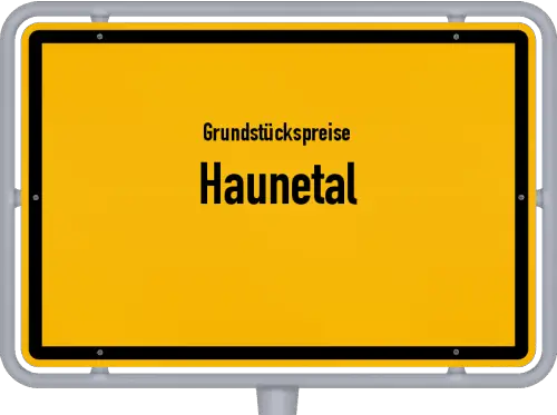 Grundstückspreise Haunetal - Ortsschild von Haunetal