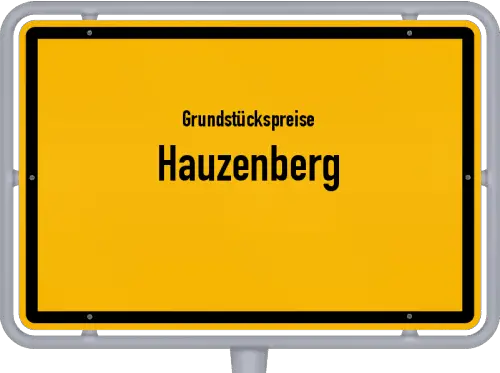Grundstückspreise Hauzenberg - Ortsschild von Hauzenberg