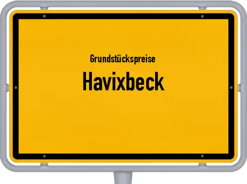 Grundstückspreise Havixbeck - Ortsschild von Havixbeck