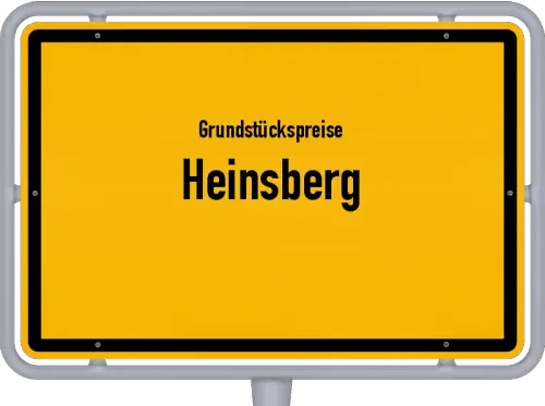 Grundstückspreise Heinsberg - Ortsschild von Heinsberg