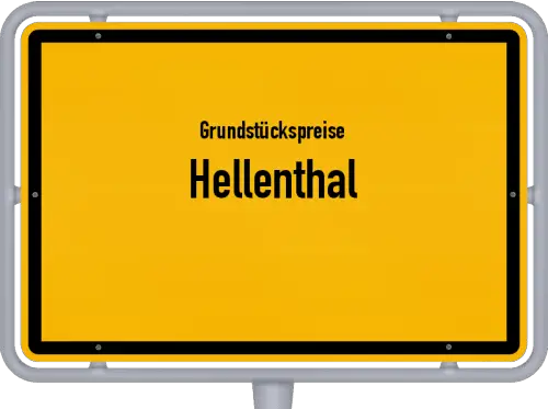 Grundstückspreise Hellenthal - Ortsschild von Hellenthal