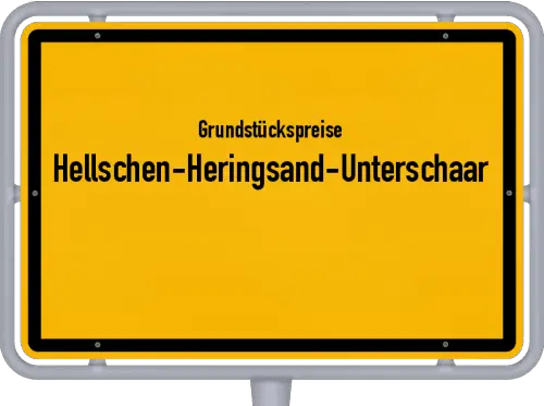 Grundstückspreise Hellschen-Heringsand-Unterschaar - Ortsschild von Hellschen-Heringsand-Unterschaar