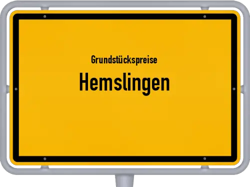 Grundstückspreise Hemslingen - Ortsschild von Hemslingen