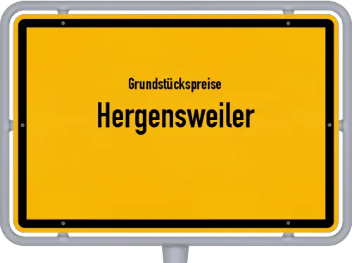 Grundstückspreise Hergensweiler - Ortsschild von Hergensweiler