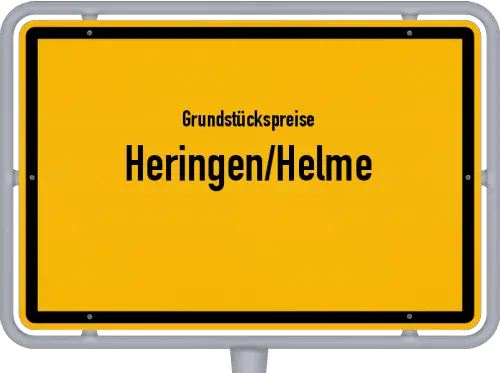 Grundstückspreise Heringen/Helme - Ortsschild von Heringen/Helme