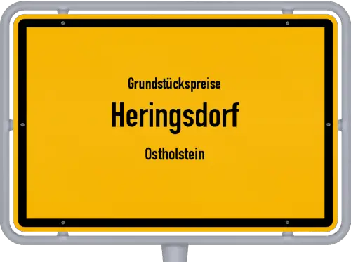 Grundstückspreise Heringsdorf (Ostholstein) - Ortsschild von Heringsdorf (Ostholstein)