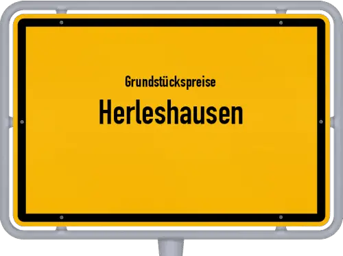 Grundstückspreise Herleshausen - Ortsschild von Herleshausen