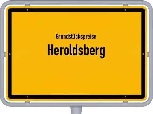 Grundstückspreise Heroldsberg - Ortsschild von Heroldsberg