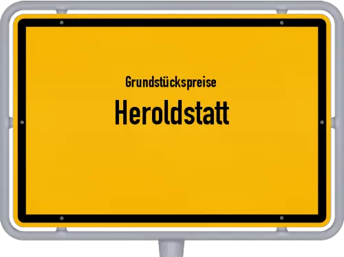 Grundstückspreise Heroldstatt - Ortsschild von Heroldstatt