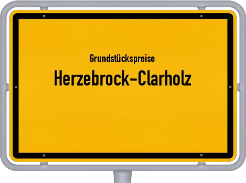 Grundstückspreise Herzebrock-Clarholz - Ortsschild von Herzebrock-Clarholz